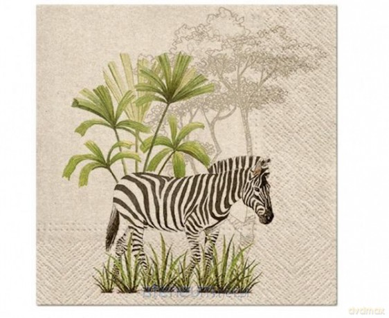 Serwetki Zebra 33x33 cm 20 szt