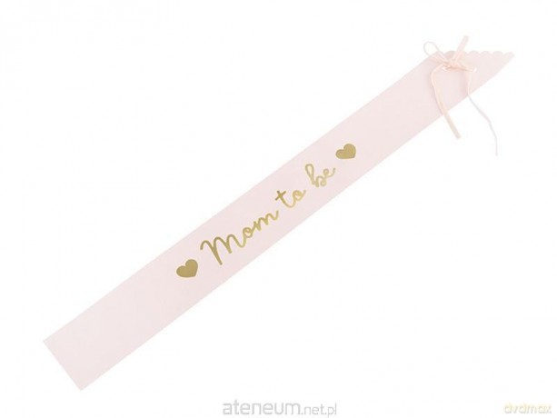 Szarfa Mom to be blady róż 75 cm
