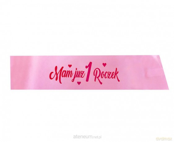 Szarfa urodzinowa Mam już 1 Roczek 40 cm