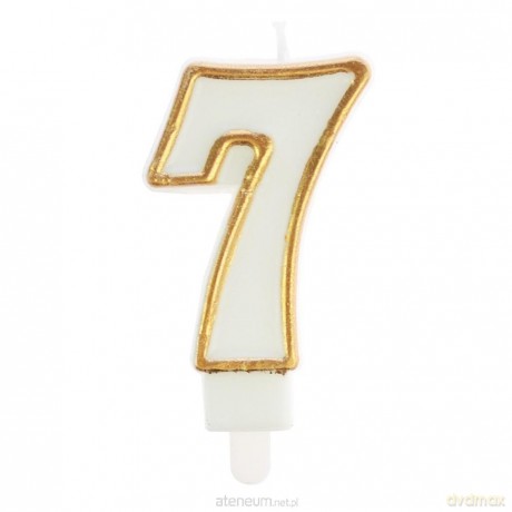Świeczka 7 złota