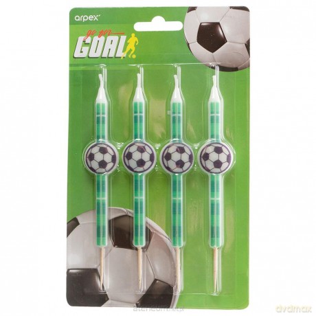 Świeczki Gol! 10,5 cm 4 szt