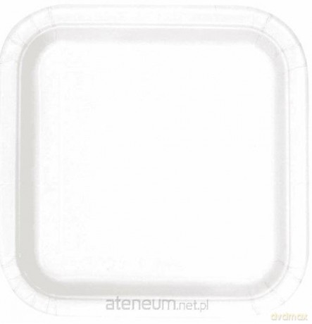 Talerze papierowe kwadratowe eko 23 cm 10 szt