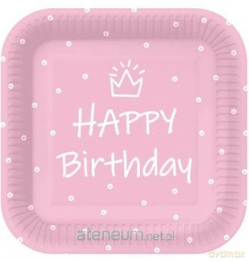 Talerze papierowe kwadratowe eko 23 cm 10 szt