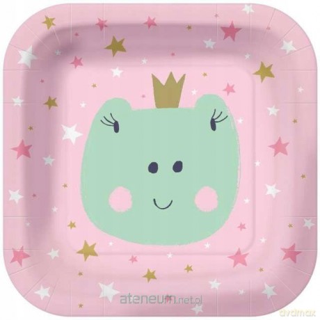 Talerze papierowe kwadratowe eko 23 cm 10 szt