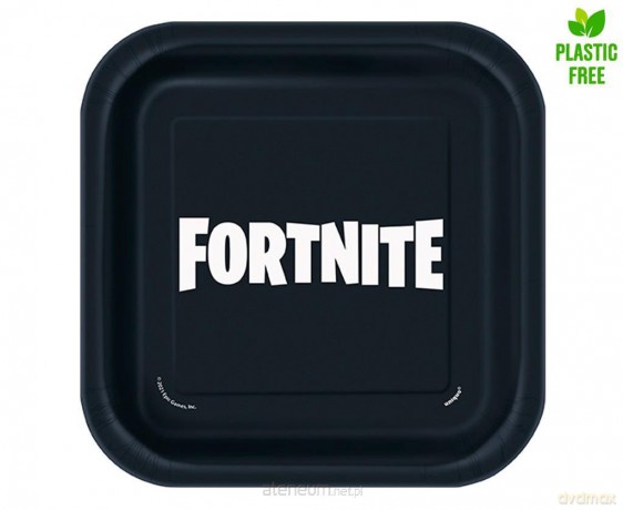Talerzyki papierowe Fortnite 18 cm 8 szt.