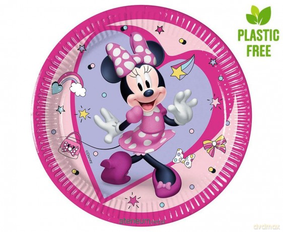 Talerzyki papierowe Minnie Junior 20 cm 8 szt