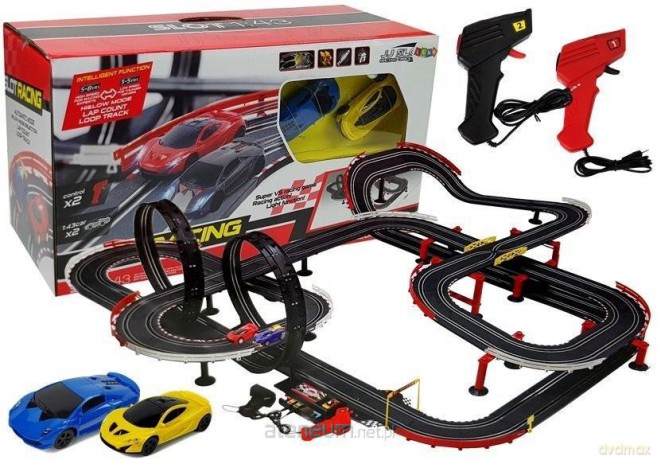 Tor wyścigowy z dwoma autami R/C 1:43 1420 cm