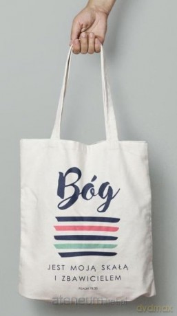 Torba bawełniana eco - Bóg jest moją skałą