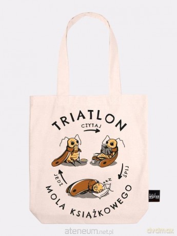 Torba bawełniania triatlon mola książkowego
