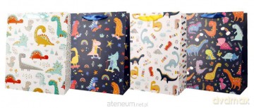 Torba prezentowa 18x23 dinozaury