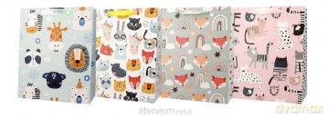 Torba prezentowa 18x23 koty, lisy