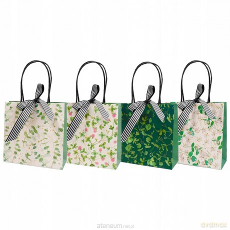 Torba prezentowa 20x20 cm z kokardą mix