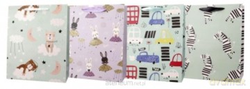 Torba prezentowa 31x42 auta, zebry