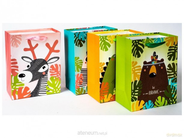 Torebka papierowa Kids duża Safari MIX