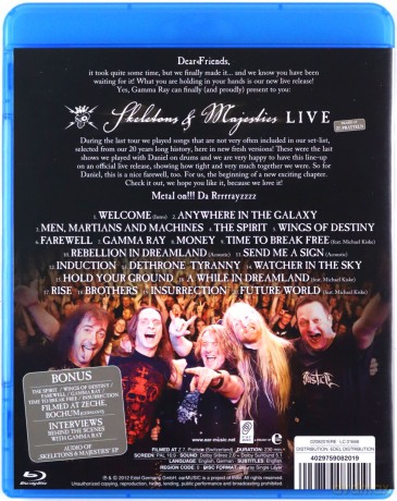 Gamma Ray: Skeletons & Majesties Live [Blu-Ray]