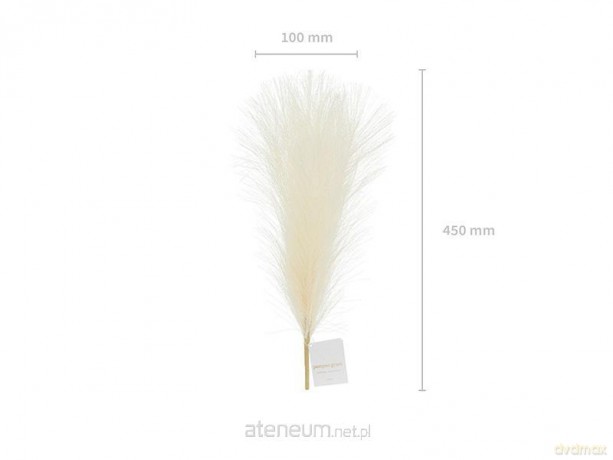 Trawa pampasowa sztuczna jasno kremowa 10x45 cm