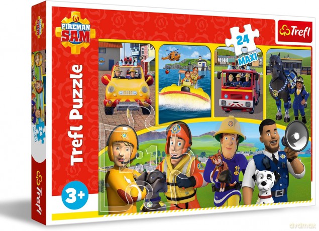 TREFL 24 el. maxi Strażak Sam i przyjaciele [PUZZLE]