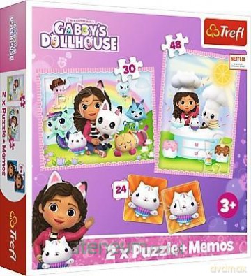 TREFL 2w1 + memos Gabi z kocim przyjacielem [PUZZLE]