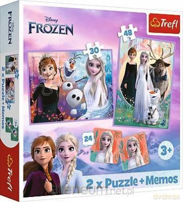 TREFL 2w1 + memos Księżniczki w swojej krainie [PUZZLE]