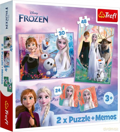 TREFL 2w1 + memos Księżniczki w swojej krainie [PUZZLE]