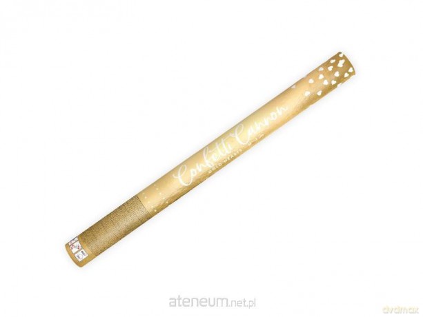Tuba ze złotymi sercami 60 cm