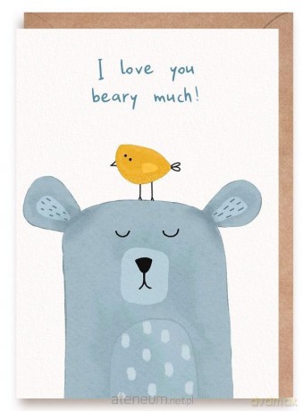 Walentynka I love you beary much, eko koperta K159