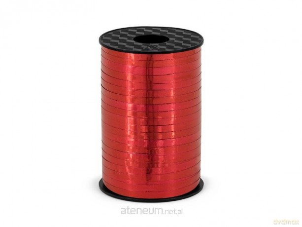 Wstążka plastikowa czerwona 5mmx225m