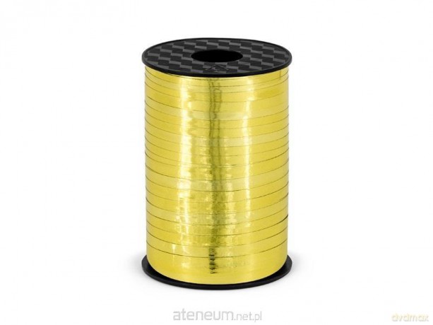 Wstążka plastikowa złota 5mmx225m