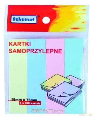 Zakładki indeksujące 19x76mm 100 szt