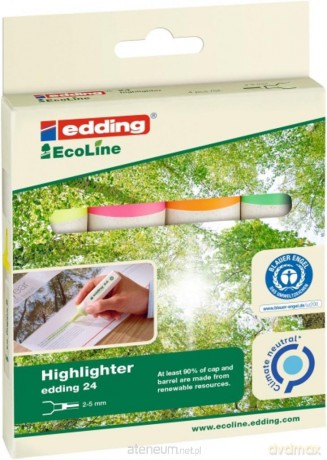 Zakreślacz ecoline 2-5mm 4 kolory