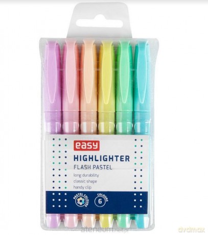 Zakreślacz Flash Pastel 6 kolorów