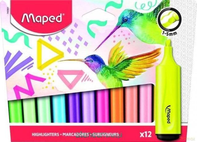 Zakreślacz Fluo Peps pastel mix 6+6
