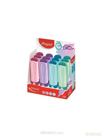 Zakreślacz Fluo Peps pastel/brokat mix (12 szt)