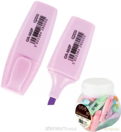 Zakreślacz GR-502P mini pastelowy (30 szt)