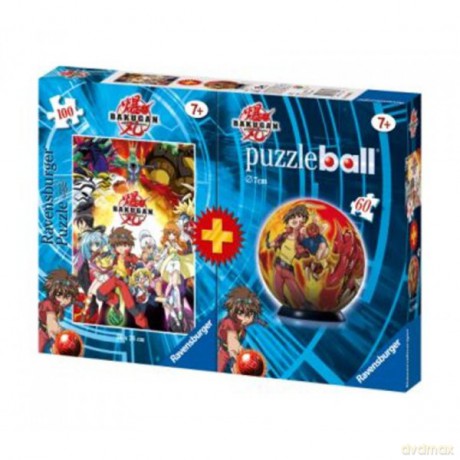 RAVENSBURGER 100+60 Bakugan Puzzle Kuliste [PUZZLE]