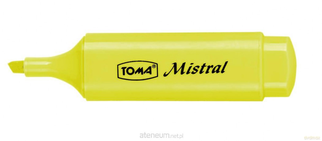 Zakreślacz Mistral Pastel żółty (10 szt)