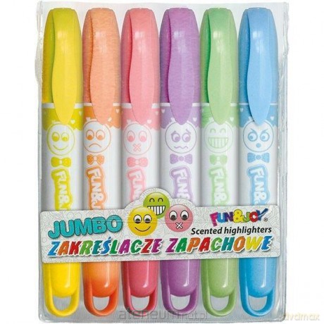 Zakreślacze Jumbo" zapachowe 6 kolorów