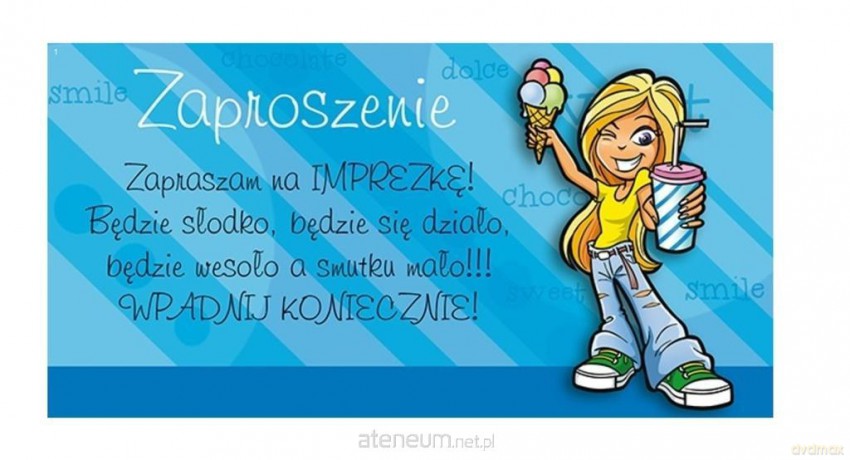 Zaproszenia Young nr 03 (opakowanie 10 szt)
