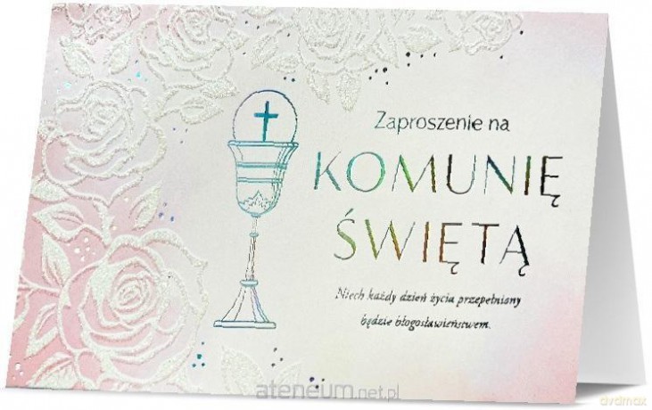Zaproszenie Komunia (5 szt)