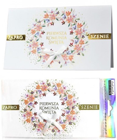 Zaproszenie Komunia (5 szt)