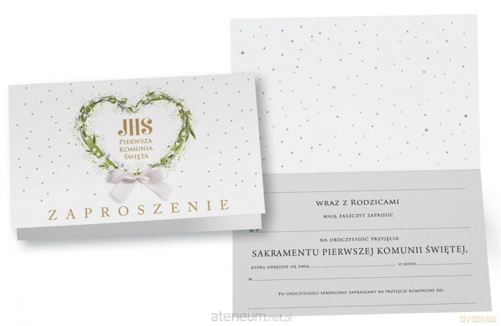 Zaproszenie Komunia (5 szt)