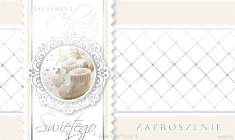 Zaproszenie PMZ-033 Chrzest (5 szt.)