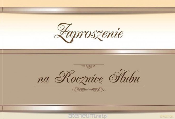 Zaproszenie Rocznica Ślubu ZT12 (10 szt.)