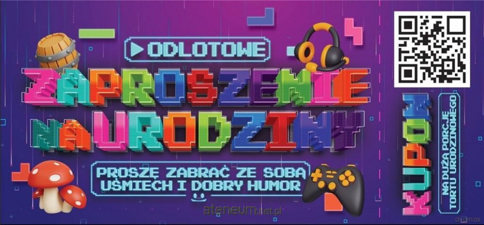 Zaproszenie Urodziny (10 szt)