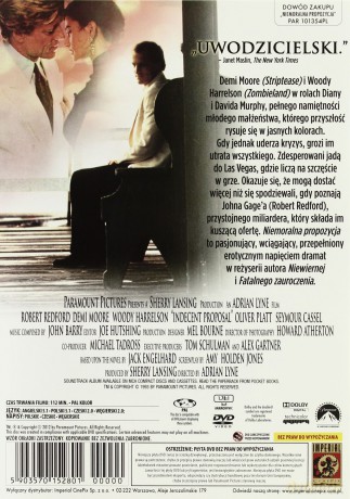 Niemoralna propozycja (polski lektor) [DVD]