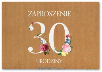 Zaproszenie Urodziny 30 ZT37 (10 szt.)