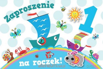 Zaproszenie Urodziny Roczek ZA-86 (10 szt.)