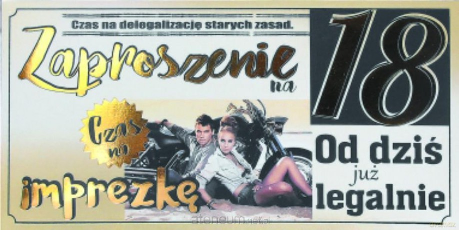 Zaproszenie Urodziny Z07 (10 szt.)