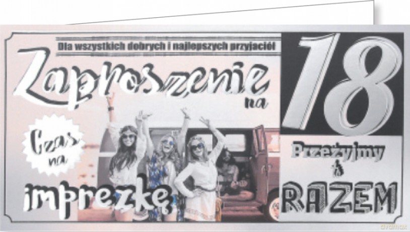 Zaproszenie Urodziny Z09 (10 szt.)