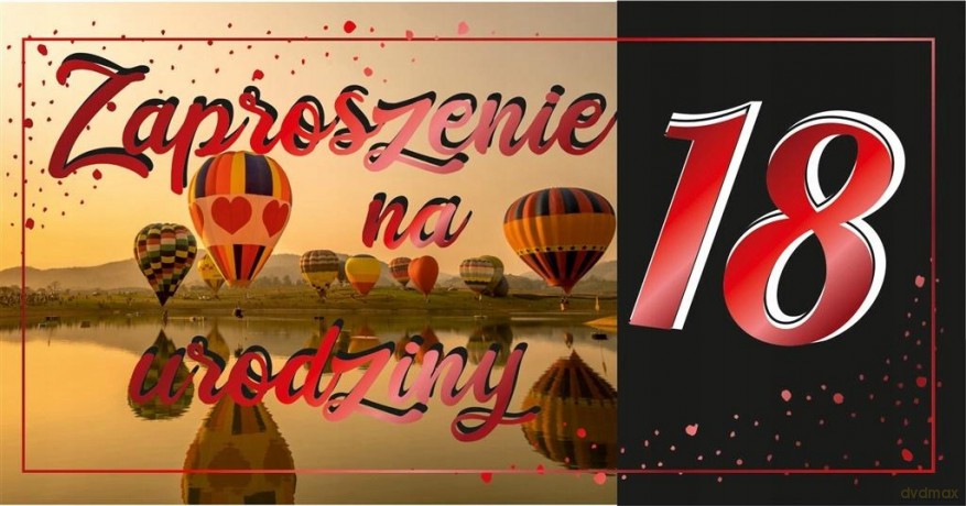 Zaproszenie Urodziny Z105 (10 szt.)